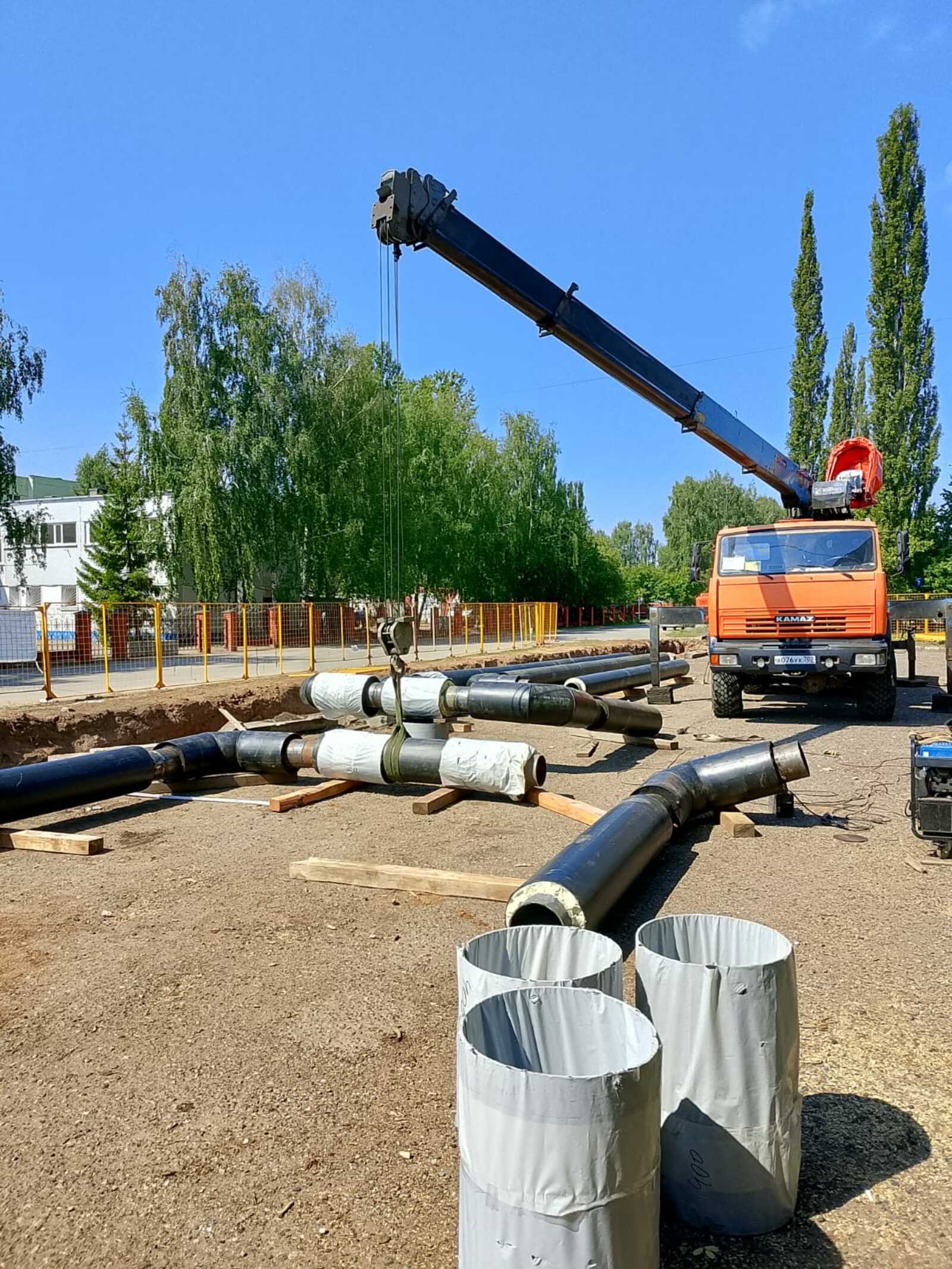 На улице Молодёжной  обновляют теплотрассу