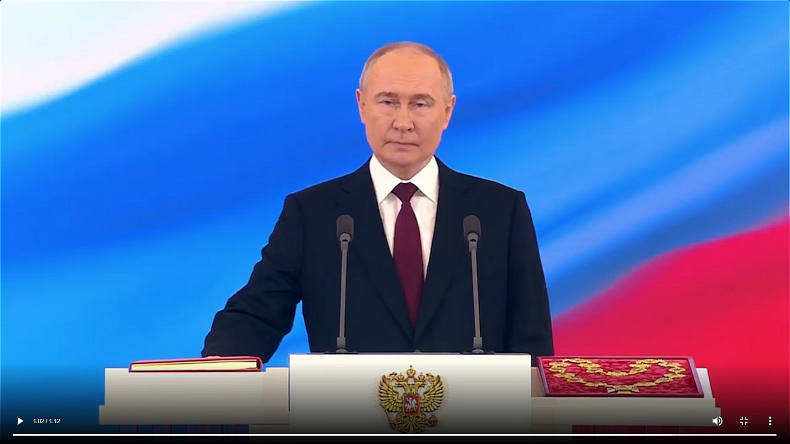 Путин в инаугурационной речи поблагодарил россиян