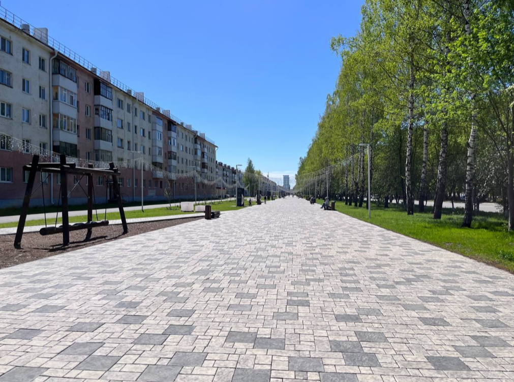 В Нефтекамске благодаря нацпроекту обновляются общественные территории